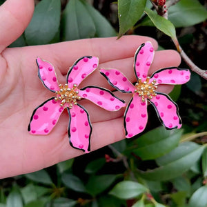 Sweet Big Flower Stud Earrings - Wear with style