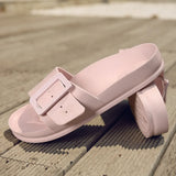 Square soft sole comfort slippers