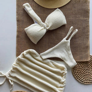 Minimalist three piece swimsuit