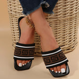 Designer style casual slippers