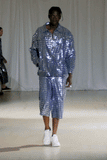 Bleu Sparkled Denim Jacket
