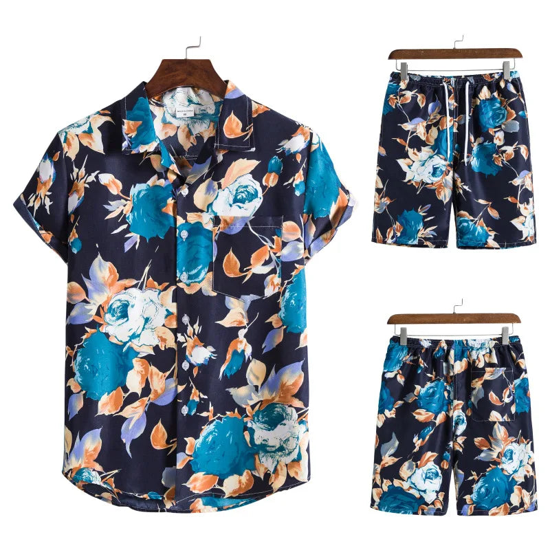 Stylish fit men beach shorts set