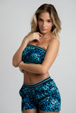 Sapphire Cheetah Print Two-Piece Set