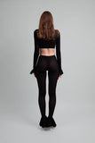 Scarlet Lace Knit Two-Piece Set