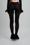 Scarlet Lace Knit Two-Piece Set