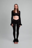 Scarlet Lace Knit Two-Piece Set