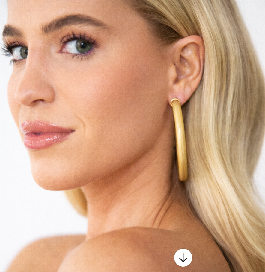 Hoops - Brushed Gold