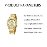 5-Piece Elegant Luxury Gold Watch & Jewelry Set Perfect Gift for Any Occasion
