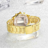 5-Piece Elegant Luxury Gold Watch & Jewelry Set Perfect Gift for Any Occasion