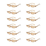 12 PCS  Flame Shaped Sunglasses