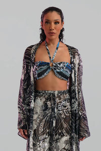 Sina Silk Cover-Up Top