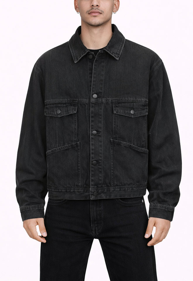 MULTI-POCKET DENIM JACKET