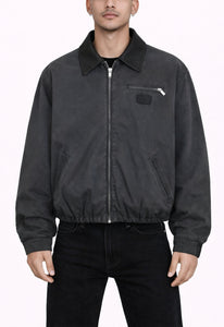 BLACK VINTAGE HUNTERS JACKET