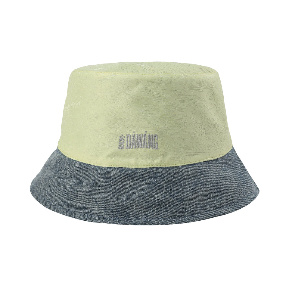Fan Reversible Bucket Hat Denim/Green