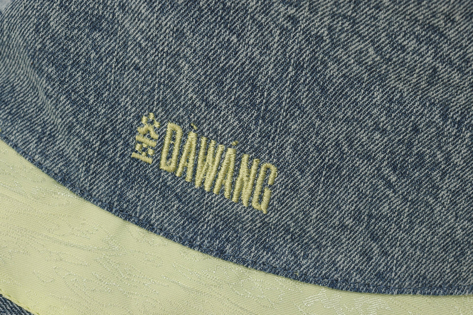 Fan Reversible Bucket Hat Denim/Green