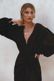 Chic Black Linen Dress : Ti Amo