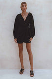 Chic Black Linen Dress : Ti Amo