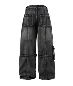 ACID WASH CARGO PANTS