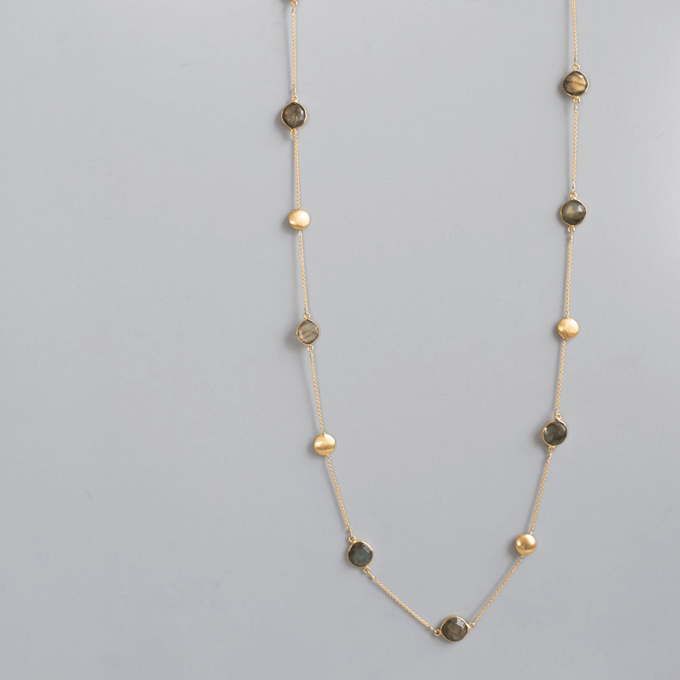 Long Labradorite Layering Chain