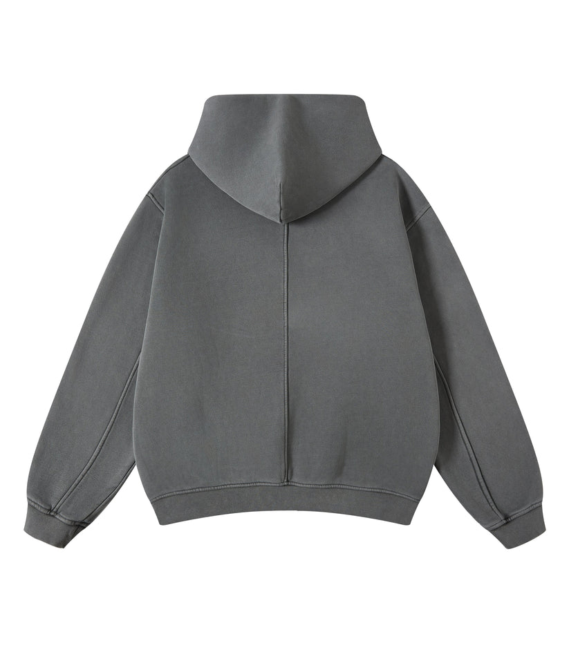 GREY VINTAGE HOODIE