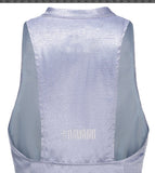 Hua Sleeveless Brocade Mini Dress Periwinkle