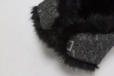 Lei Reversible Fur Trapper Hat Silver/Black