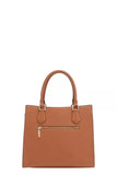Nicole Lee USA Structured Tote Bag Monogram Print Pattern