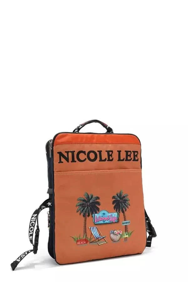 Nicole Lee USA Multi Pocket Travel Backpack Vintage Style