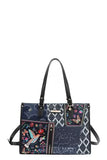 Nicole Lee USA Bosque De Amor Denim Tote Bag Carryall