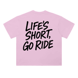 White Go Ride Tee