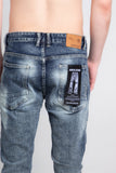A401 DARK FADED DISTRESSED SKINNY JEANS - Wear with style