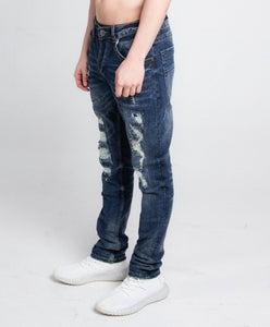 A403 SMALL RIPPED MID - RISE SKINNY JEANS - Wear with style