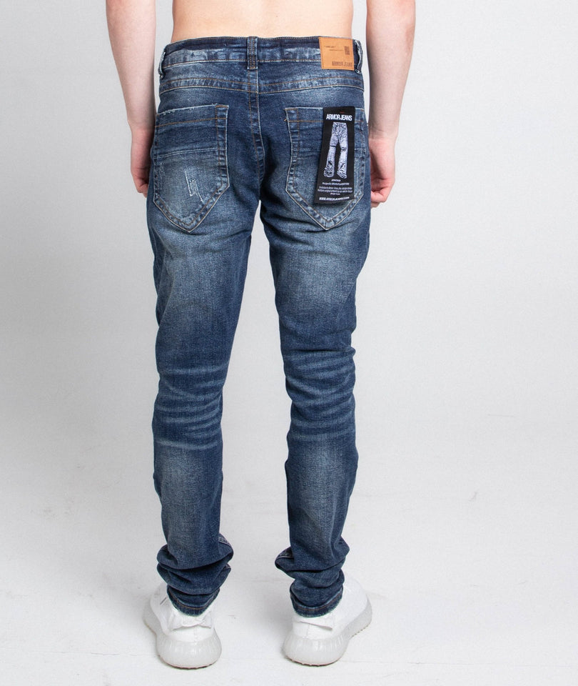 A403 SMALL RIPPED MID - RISE SKINNY JEANS - Wear with style