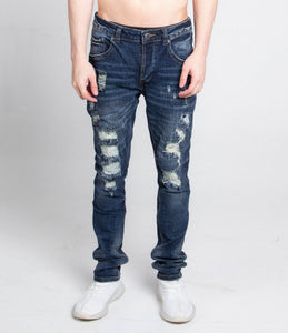 A403 SMALL RIPPED MID - RISE SKINNY JEANS - Wear with style
