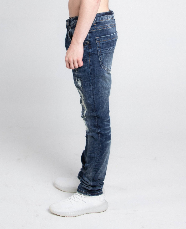 A403 SMALL RIPPED MID - RISE SKINNY JEANS - Wear with style