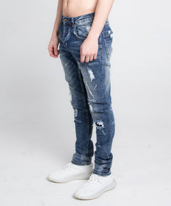 A406 CASUAL DISTRESSED SKINNY JEANS - Wear with style