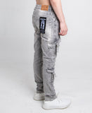 A408 CARGO POCKETS GREY SKINNY - Wear with style