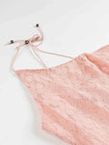 Lace One Shoulder : Mini Dress