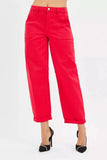 Risen High Rise Ankle Cuffed Barrel Pants Chic Everyday