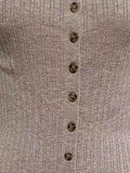 Stylish Ribbed Button-Front : Bodycon Dress
