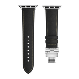 Affordable Genuine Leather Butterfly Buckle Band for Apple Watch - Wear with style