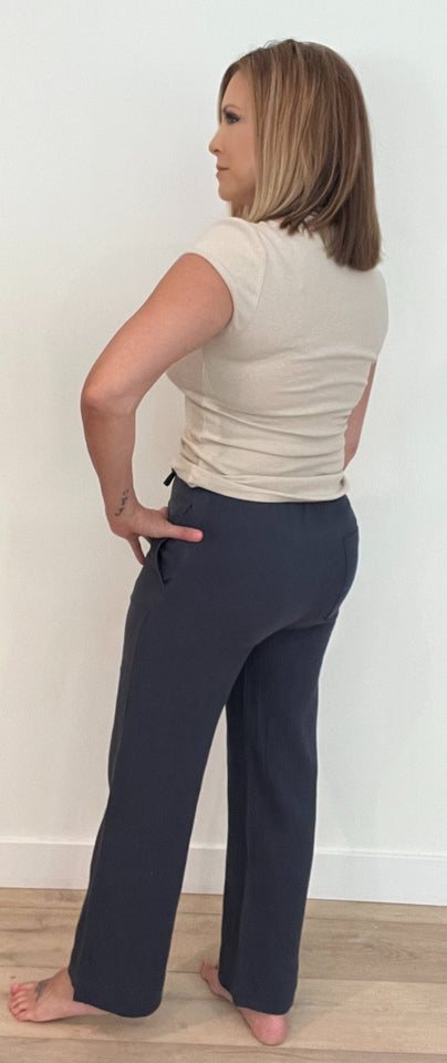 Afternoon Cotton Pants-Navy-Final Sale - Wear with style