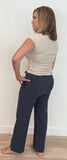 Afternoon Cotton Pants-Navy-Final Sale - Wear with style
