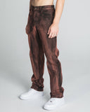 AJ05ST BROWN WASHED STRAIGHT JEANS - Wear with style
