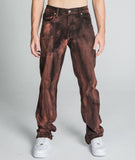 AJ05ST BROWN WASHED STRAIGHT JEANS - Wear with style