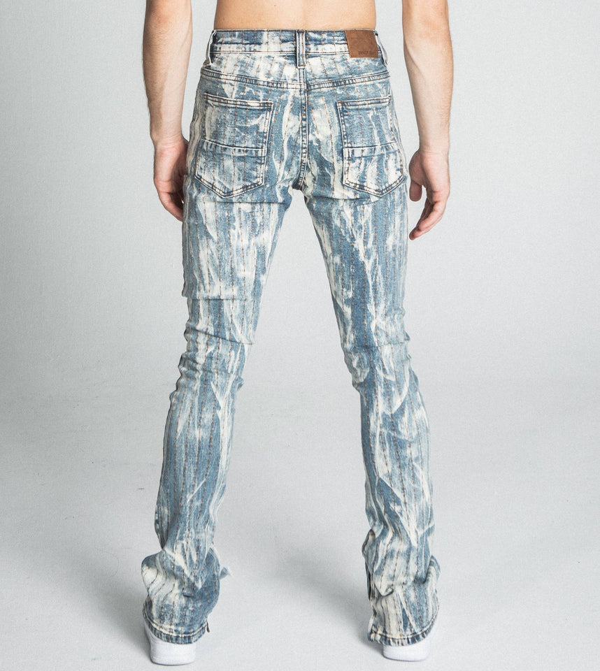 AJ17SK THREAD LINE STACKED JEANS - Wear with style