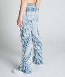 AJ18SK EXTREME FRAYED STACKED JEANS - Wear with style