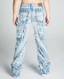 AJ18SK EXTREME FRAYED STACKED JEANS - Wear with style