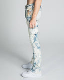 AJ19SK OIL PAINT STACKED JEANS - Wear with style