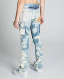 AJ19SK OIL PAINT STACKED JEANS - Wear with style
